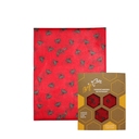 Voskový obrúsok - XL, červené včielky, 1 ks