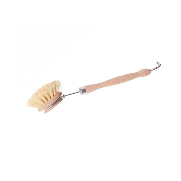 Wooden dish brush with replacable head - BajaBee