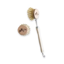 Wooden dish brush with replacable head - BajaBee