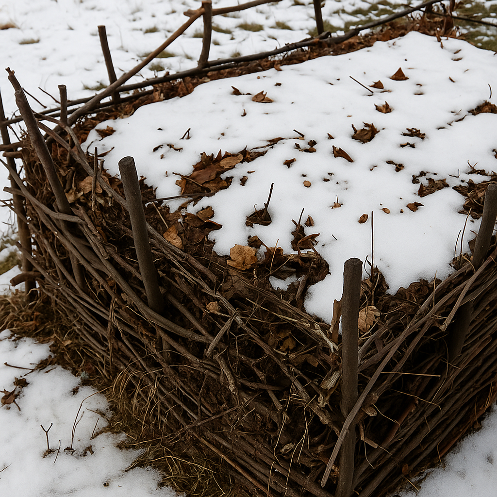 Kompostieren im Winter – wie es geht, wenn es friert