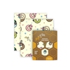 Beeswax wraps - 2 x M, Happy donuts
