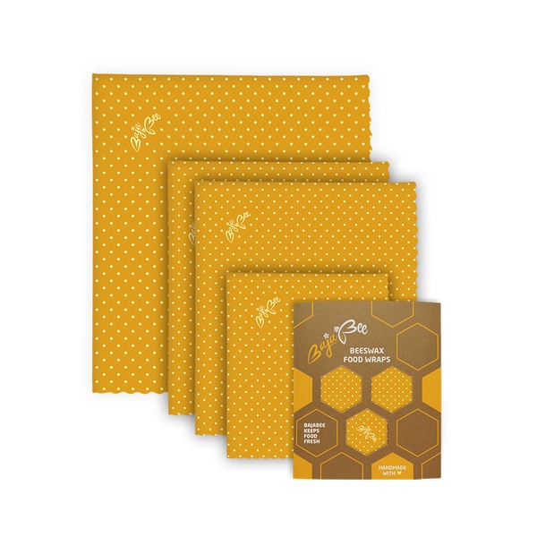 Bienenwachstücher - Multipack XL/M/M/S, Punkte