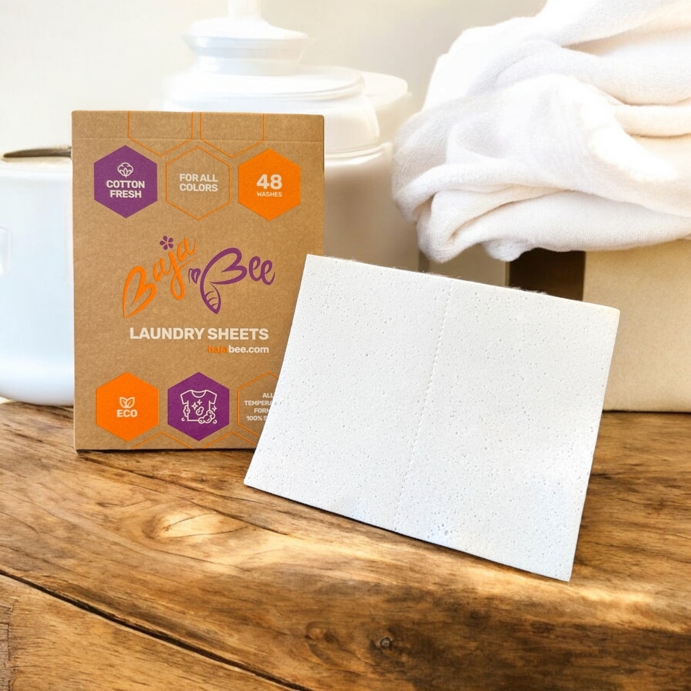 BajaBee Laundry Sheets - Cotton Fresh, 48 Loads