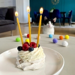 Birthday beeswax candles - 12 pcs