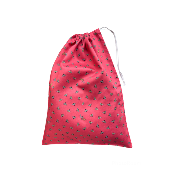 Produce bag - pink Bees