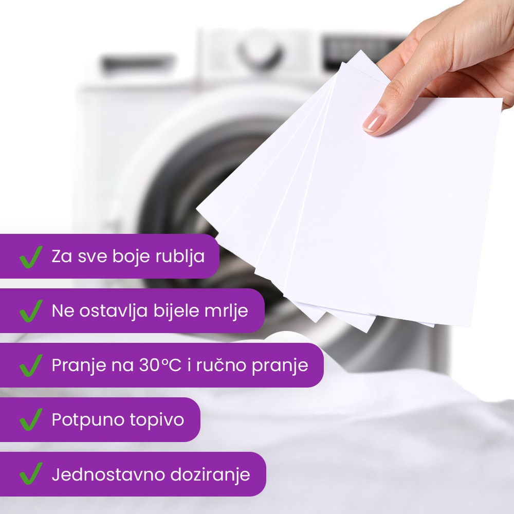 Uzorak trake za pranje rublja – Cotton Fresh, 1 pranje