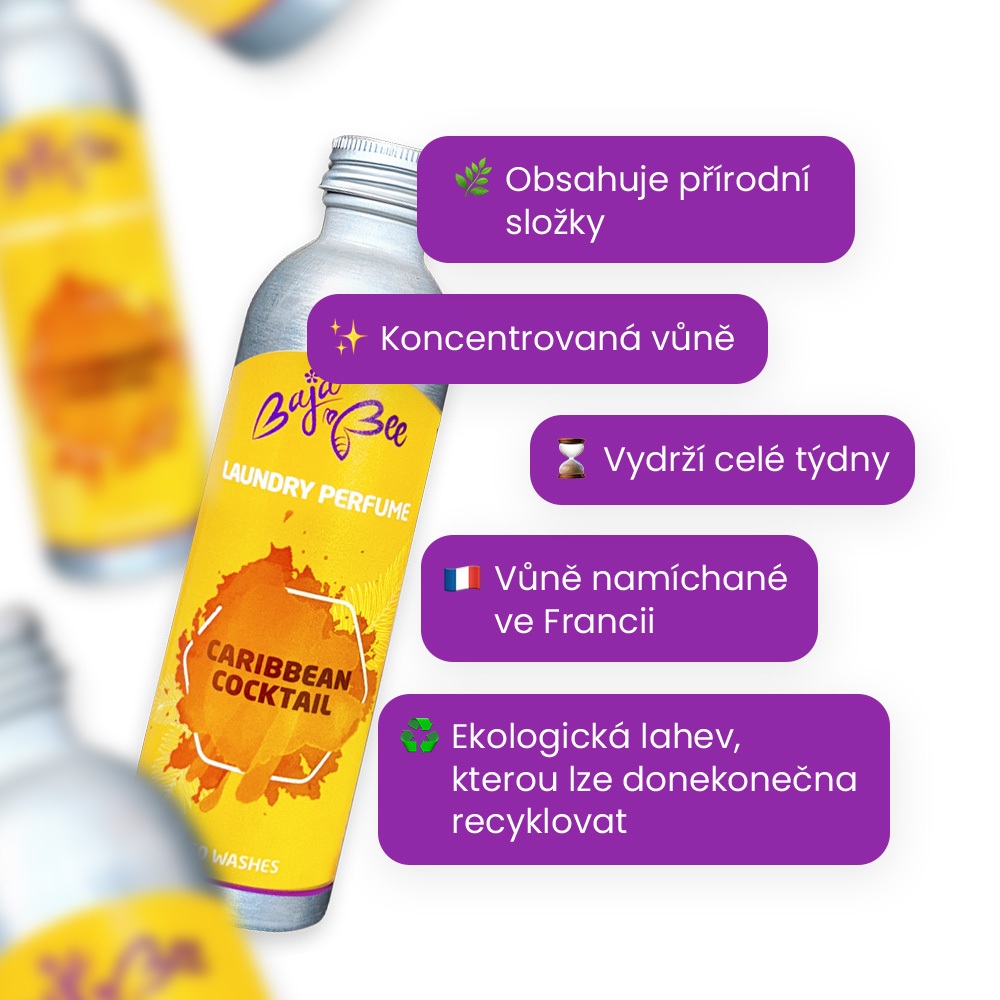 Parfém na praní - Caribbean Cocktail, 250 ml, 50 praní