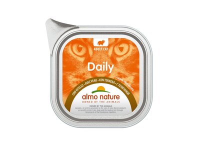 Almo Nature Daily cat vanička telacie 100g