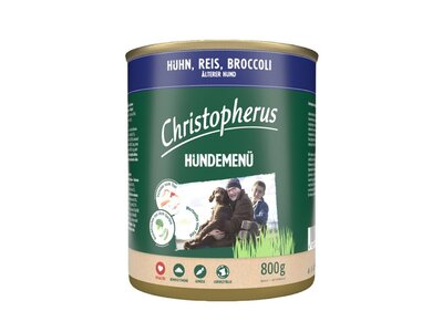 Christopherus Hundemenu Senior kuře, rýže a brokolice