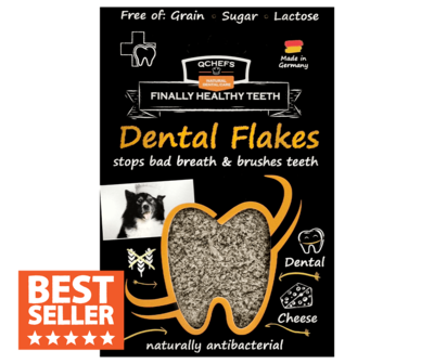 QCHEFS Dentální vločky pro psy 90g