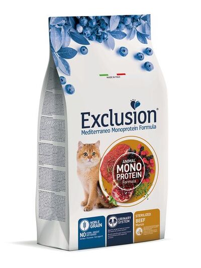 Exclusion Cat Monoprotein Sterilized Beef