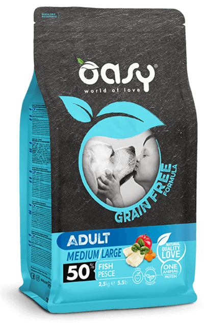 Oasy Grain Free Adult Medium/Large Fish
