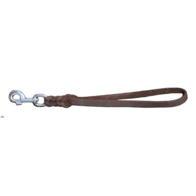 Vodítko pro poslušnost - ucho, 15mm/35cm, chromovaná karabina, kůže