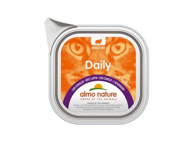Almo Nature Daily cat vanička králik 100g
