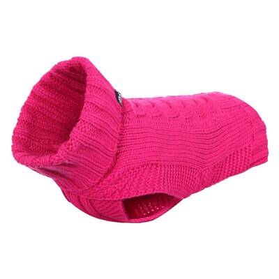 Pletený svetr pro psa - růžový