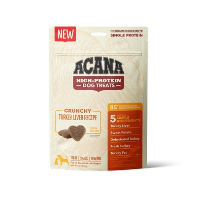 ACANA High-Protein morčacie pamlsky Crunchy Turkey liver 100g