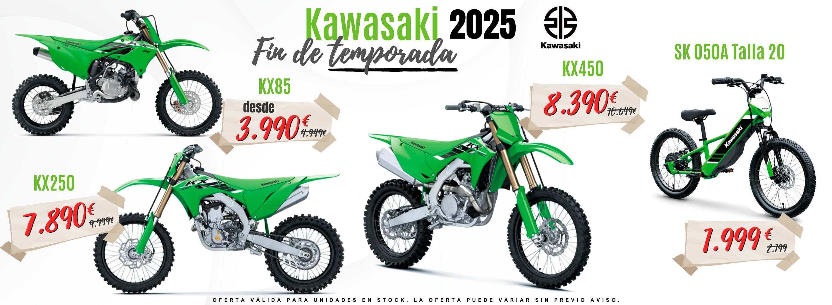 Ofertas Kawasaki 2025 fin de temporada
