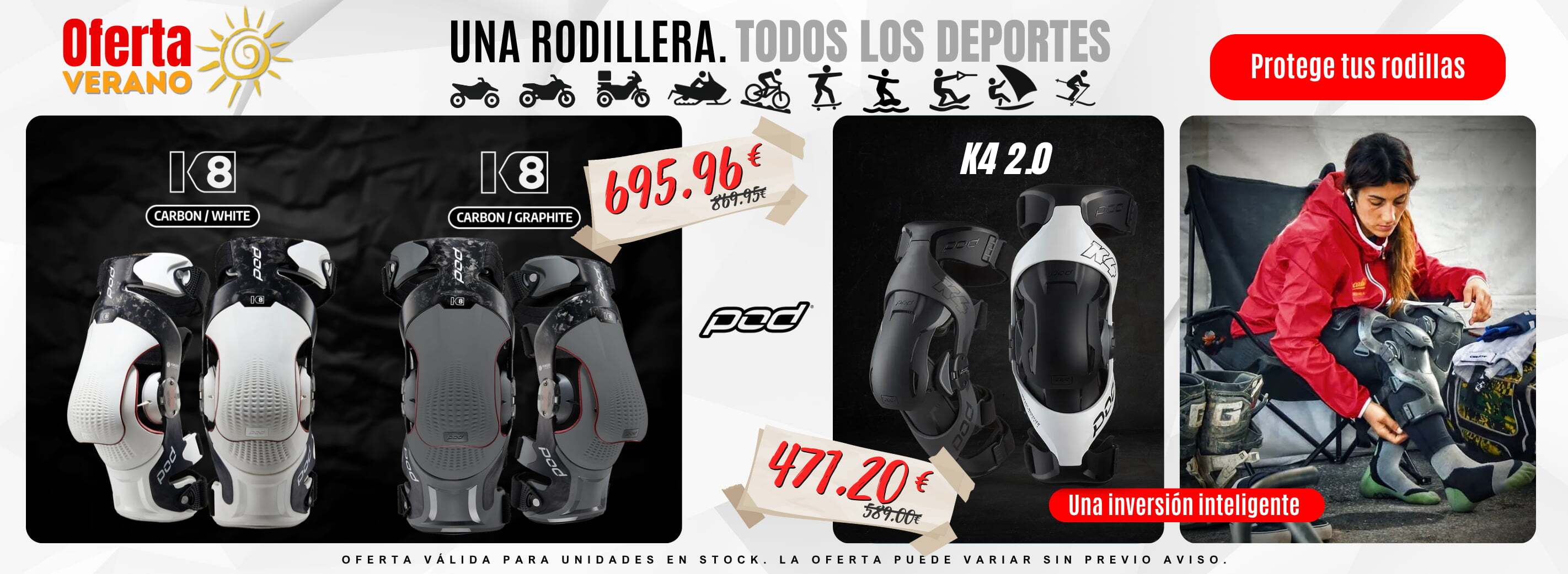 Oferta Rodilleras Pod