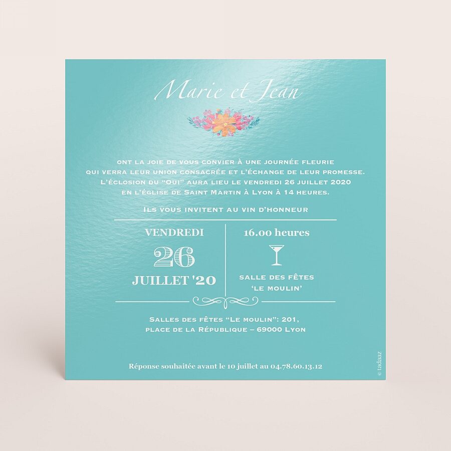 Faire Part Mariage Champetre Fleurs Mariage Tadaaz