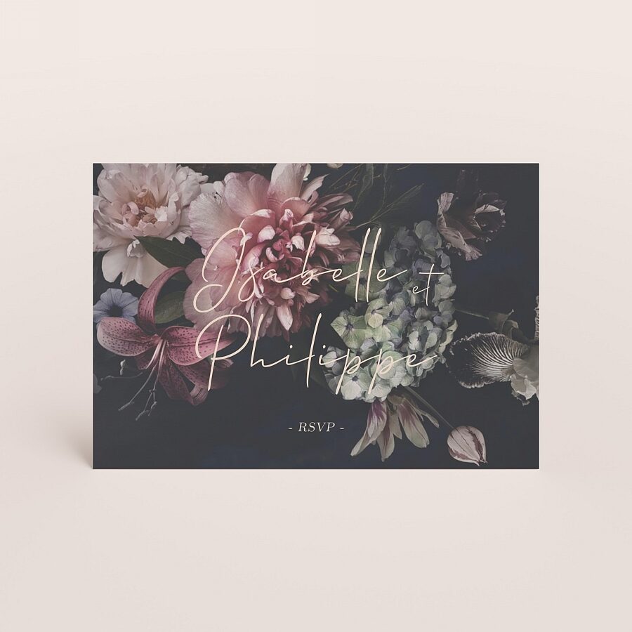 Coupon réponse mariage floral vintage - Mariage | Tadaaz