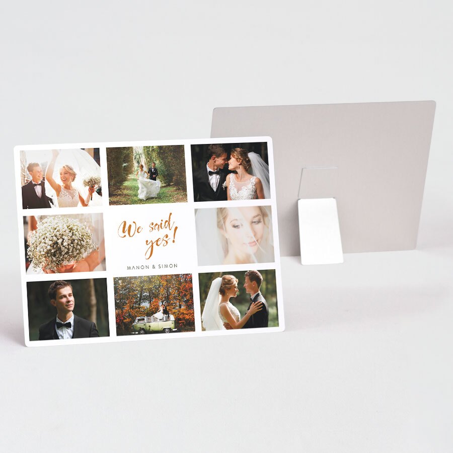 Fotoaufsteller Fotocollage Hochzeit Tadaaz