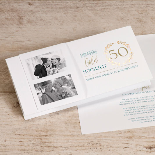 Einladung Goldene Hochzeit Mit Foto Buromac 1001 Sonstige Anlasse Tadaaz