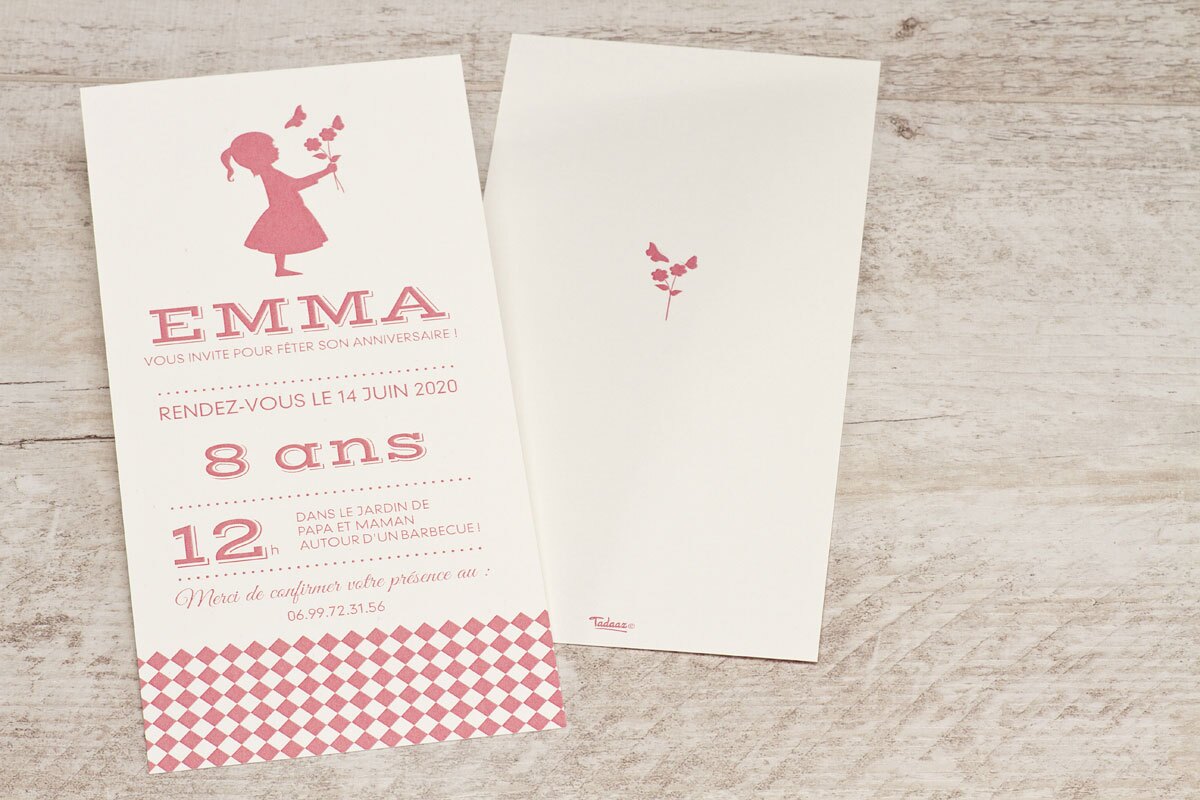 Carte D Invitation Anniversaire Enfant Fille Vintage Fete Tadaaz Carte D Invitation Anniversaire Enfant Fille Vintage Fete Tadaaz